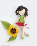 Flower Fairy Crochet Doll Pattern - Poppy
