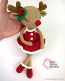 Crochet Ballerina Reindeer Pattern- Flora Fawn